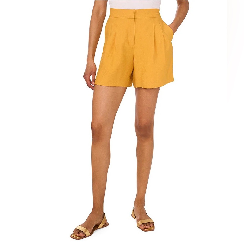 Vince Camuto High Waist Pleated Shorts Size 14